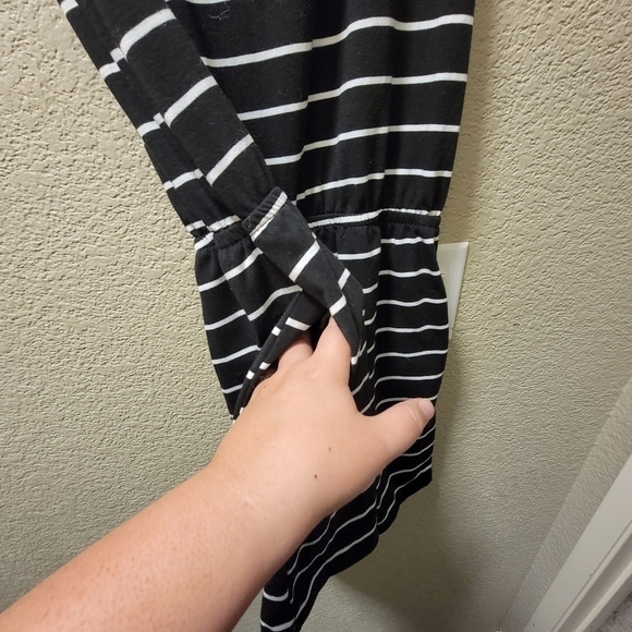For Gand PL Black And White Stripe Romper Size Large - Picture 5 of 6